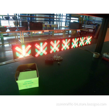 Large Size High Flux LED Traffic Signal with Red Cross Green Arrow